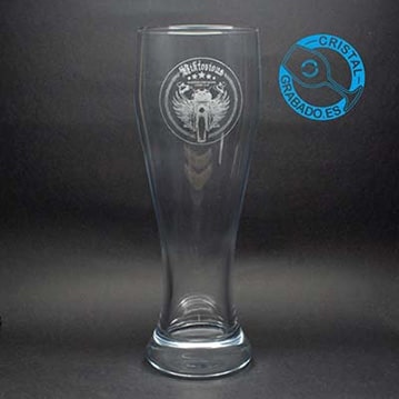 Vaso cerveza trigo personalizado logotipo cerveza artesana